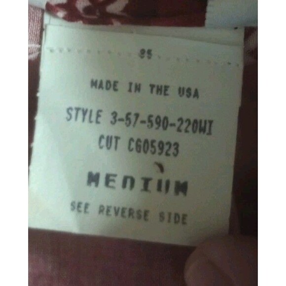 Vintage Roper Maxi Dress Bandana Look Western Button Up Size‎ Medium Made In USA - Picture 5 of 6